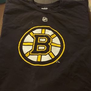 Reebok used Boston Bruins Chara T Shirt Sz X L
